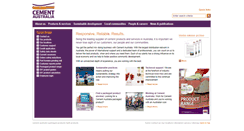 Desktop Screenshot of cementaustralia.com.au